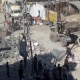 Người Gaza dọn dẹp đống đổ nát sau không kích của Israel