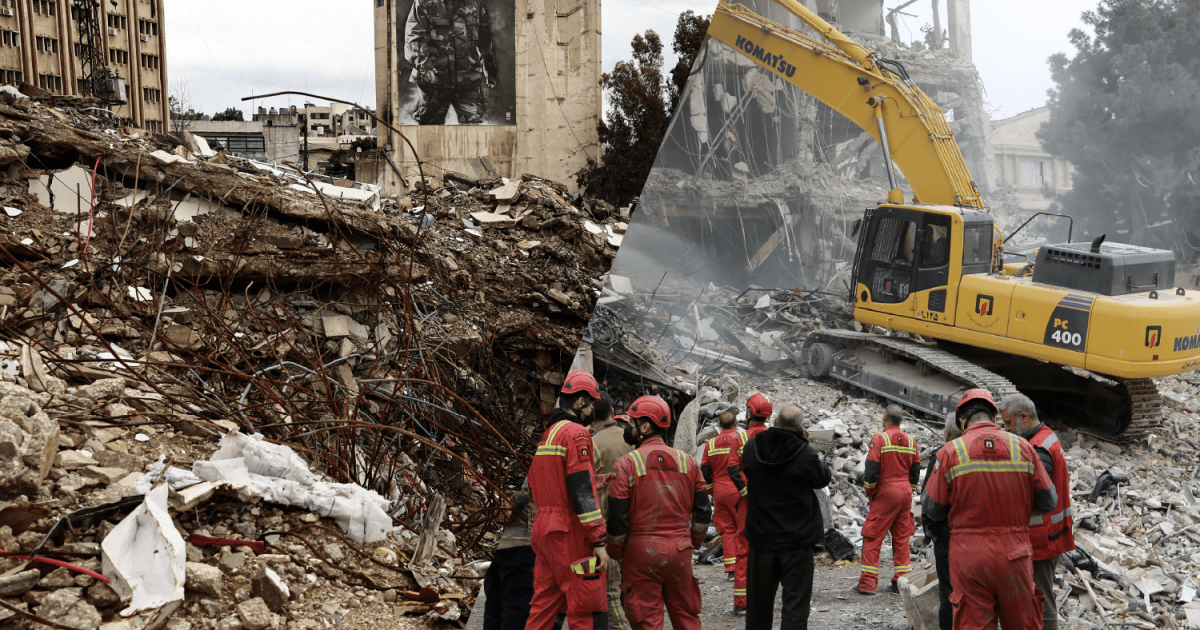 Bản đồ thể hiện c&aacute;c khu vực di tản v&agrave; số người di dời ở Iran v&agrave; Lebanon