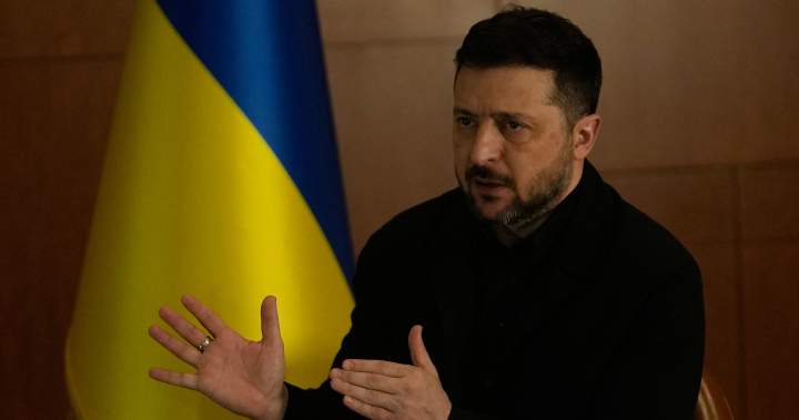 Tổng thống Ukraine Volodymyr Zelenskyy ph&aacute;t biểu