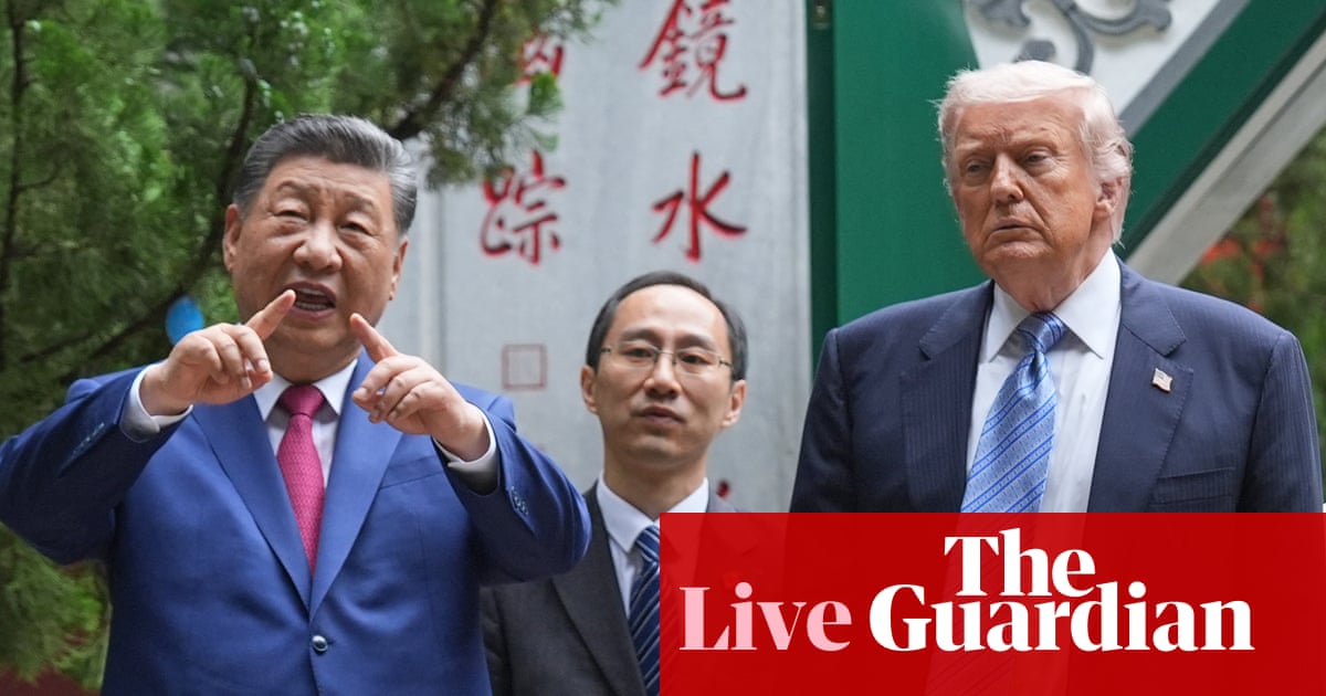 Tổng thống Mỹ Donald Trump v&agrave; Chủ tịch Trung Quốc Tập Cận B&igrave;nh tại hội nghị thượng đỉnh ở Bắc Kinh.